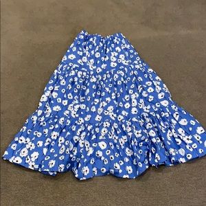 Zara floral maxi skirt